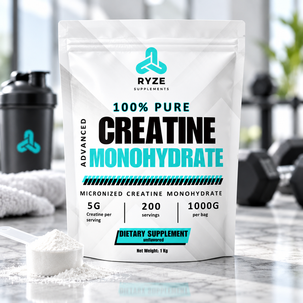 Creatine Monohydrate 1KG | RYZE