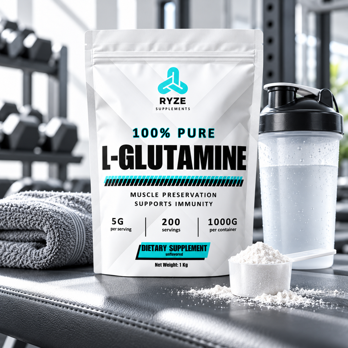 L-Glutamine Powder 1KG | RYZE