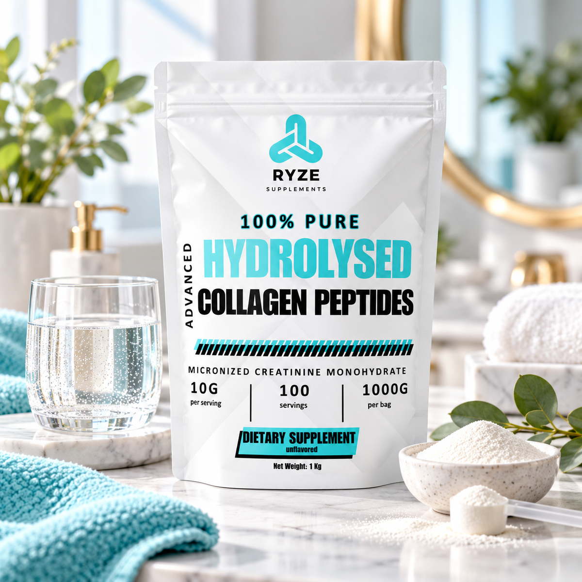 Hydrolysed Collagen Powder 1KG | RYZE