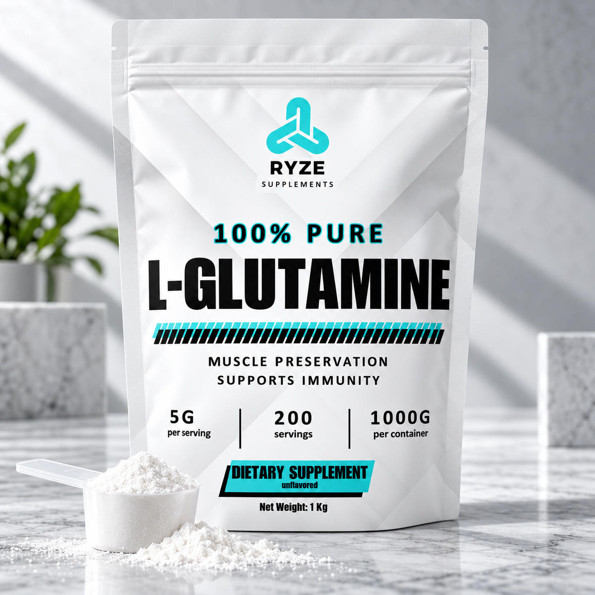 L-Glutamine Powder 1KG | RYZE
