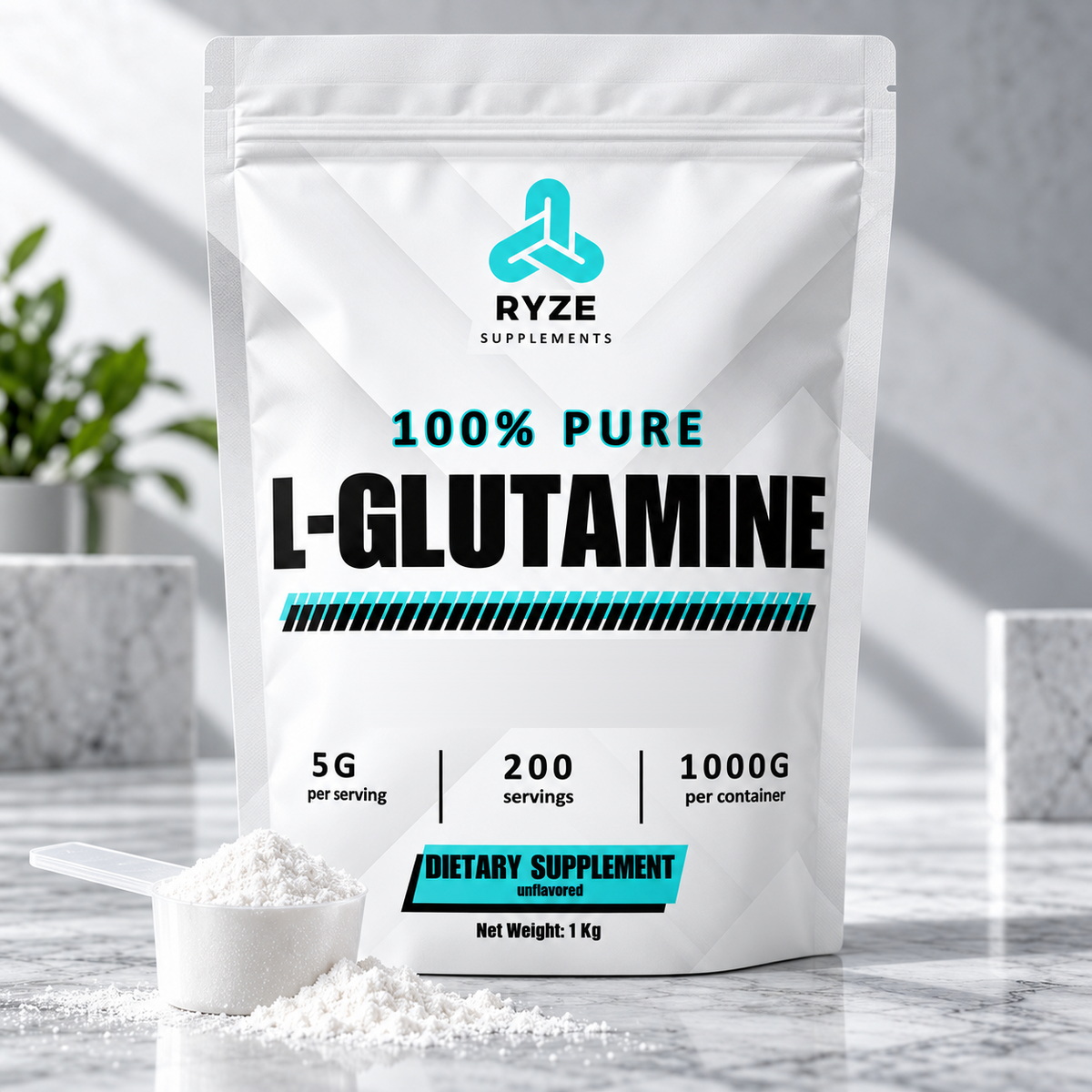 L-Glutamine Powder 1KG | RYZE